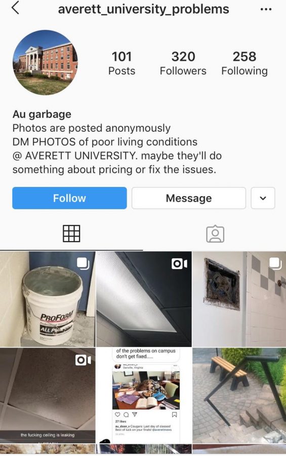 A screenshot of the Instagram page which sparked controversy last February