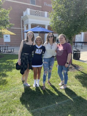 Kappa Delta Alpha sorority members before Kids Day started.