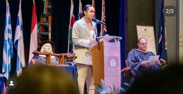 Olivia Garner Speaking at Convocation